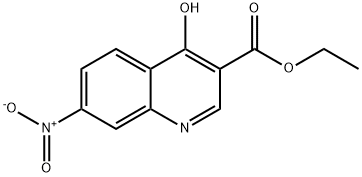 ETHYL 4-HYDROXY-7-NITROQUINOLINE-3-CARBOXYLATE Struktur