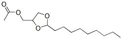 (2-nonyl-1,3-dioxolan-4-yl)methyl acetate Struktur