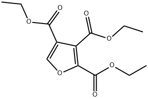 2,3,4-Furantricarboxylic acid triethyl ester Struktur