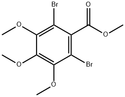 methyl 2,6-dibromo-3,4,5-trimethoxy-benzoate Struktur