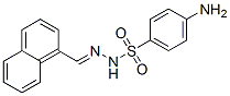 4-amino-N-(naphthalen-1-ylmethylideneamino)benzenesulfonamide Struktur