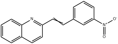 Quinoline, 2(m-nitrostyryl)- Struktur