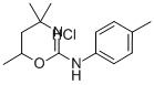 4H-1,3-Oxazine, 5,6-dihydro-2-p-toluidino-4,4,6-trimethyl-, hydrochlor ide Struktur