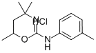 4H-1,3-Oxazin-2-amine, 5,6-dihydro-N-(3-methylphenyl)-4,4,6-trimethyl- , monohydrochloride Struktur