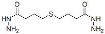 4-[3-(hydrazinecarbonyl)propylsulfanyl]butanehydrazide Struktur