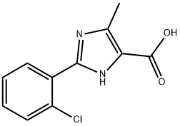 2-(2-CHLOROPHENYL)-5-METHYL-1H-IMIDAZOLE-4-CARBOXYLIC ACID Struktur