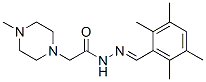 2-(4-methylpiperazin-1-yl)-N-[(2,3,5,6-tetramethylphenyl)methylideneam ino]acetamide Struktur