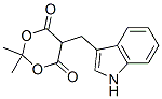 2,2-DIMETHYL-5-(3-INDOLYLMETHYL)-1,3-DIOXANE-4,6-DIONE Struktur