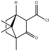 Bicyclo[2.2.1]heptane-2-carbonyl chloride, 4,7,7-trimethyl-3-oxo-, (1R)- (9CI) Struktur