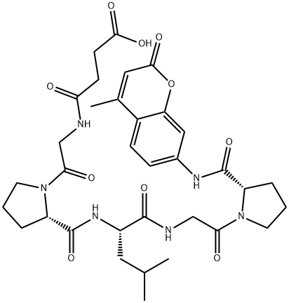 SUC-GLY-PRO-LEU-GLY-PRO-AMC Structure