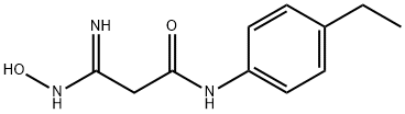 Propanamide, N-(4-ethylphenyl)-3-(hydroxyamino)-3-imino- (9CI) Struktur