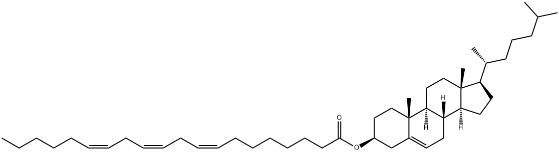 [(3S,8S,9S,10R,13R,14S,17R)-10,13-dimethyl-17-[(2R)-6-methylheptan-2-yl]-2,3,4,7,8,9,11,12,14,15,16,17-dodecahydro-1H-cyclopenta[a]phenanthren-3-yl] (8Z,11Z,14Z)-icosa-8,11,14-trienoate Struktur