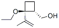 Cyclobutanemethanol, 2-ethoxy-2-(1-methylethenyl)-, (1R,2S)- (9CI) Struktur