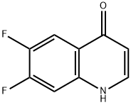 4-HYDROXY-6,7-DIFLUOROQUINOLINE Struktur