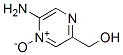 Pyrazinemethanol, 5-amino-, 4-oxide (9CI) Struktur