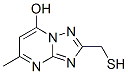 2,4]triazolo[1,5-a]pyrimidin-7-ol, 2-(mercaptomethyl)-5-methyl-[ Struktur