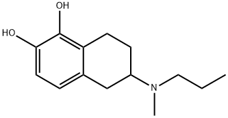 1,2-NAPHTHALENEDIOL, 5,6,7,8-TETRAHYDRO-6-(METHYLPROPYLAMINO)-, HYDROCHLORIDE Struktur