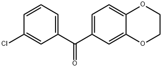 3-CHLORO-3',4'-(ETHYLENEDIOXY)BENZOPHENONE Struktur