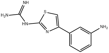 4-(3-Aminophenyl)-2-guanidinothiazole Struktur