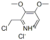 2-Chloromethyl-3,4-dimethoxypyridinium chloride Structure