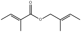 (E)-2-Methylcrotonic acid (E)-2-methyl-2-butenyl ester Struktur