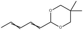 5,5-Dimethyl-2-(1,3-pentadienyl)-1,3-dioxane Struktur