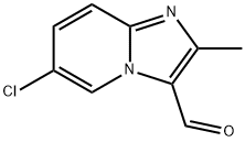 6-CHLORO-2-METHYL-IMIDAZO[1,2-A]PYRIDINE-3-CARBALDEHYDE Struktur