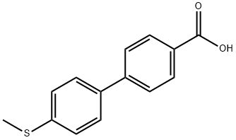 4'-METHYLSULFANYL-BIPHENYL-4-CARBOXYLIC ACID Structure