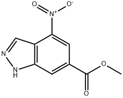 4-NITRO-6-INDAZOLECARBOXYLIC ACID METHYL ESTER Struktur