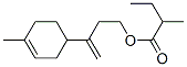 3-(4-methyl-3-cyclohexen-1-yl)but-3-enyl 2-methylbutyrate Struktur