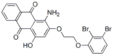 1-amino-2-[2-(dibromophenoxy)ethoxy]-4-hydroxyanthraquinone Struktur