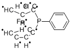 1 1'-BIS(PHENYLPHOSPHINIDENE)FERROCENE Struktur