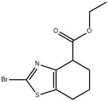 2-BroMo-4,5,6,7-tetrahydro-benzothiazole-4-carboxylic acid ethyl ester Struktur