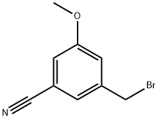 3-(Bromomethyl)-5-methoxybenzonitrile Struktur