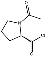 2-Pyrrolidinecarbonylchloride,1-acetyl-,(S)-(9CI) Struktur