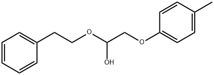 2-(4-methylphenoxy)-1-(2-phenylethoxy)ethanol Struktur