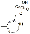 2,3-dihydro-5,7-dimethyl-1H-1,4-diazepine monoperchlorate Struktur