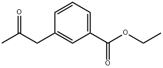 3-(2-OXO-PROPYL)-BENZOIC ACID ETHYL ESTER Struktur