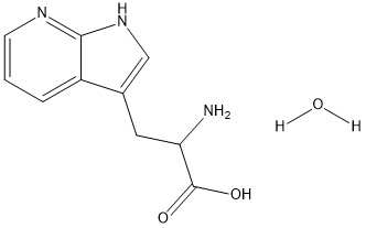 DL-7-Azatryptophan Monohydrate Struktur