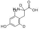 DL-4-HYDROXYPHENYL-2,6-D2-ALANINE-2-D1 Struktur