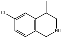 6-Chloro-4-methyl-1,2,3,4-tetrahydroisoquinoline Struktur