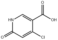 4-chloro-6-hydroxypyridine-3-carboxylic acid Struktur