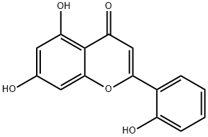 5,7,2'-TRIHYDROXYFLAVONE Struktur