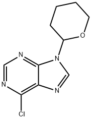 6-CHLORO-9-(TETRAHYDRO-2-PYRANYL)-PURINE Struktur