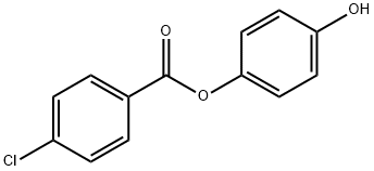 Benzoic acid, 4-chloro-, 4-hydroxyphenyl ester Struktur