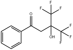 4,4,4-TRIFLUORO-3-HYDROXY-3-(TRIFLUOROMETHYL)BUTYROPHENONE, 97% MIN. Struktur