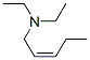 (2Z)-N,N-Diethyl-2-penten-1-amine Struktur