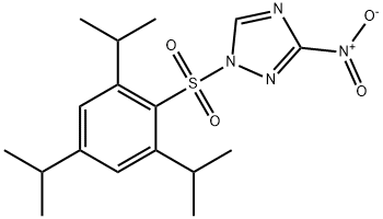 1-(2,4,6-TRIISOPROPYLBENZENESULFONYL)-3-NITRO-1H-1,2,4-TRIAZOLE Struktur