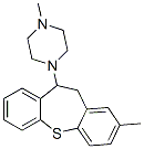 2-Methyl-10-(4-methylpiperazino)-10,11-dihydrodibenzo[b,f]thiepin Struktur