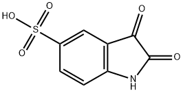 2,3-dioxoindoline-5-sulphonic acid Struktur